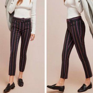 ‪NWT Anthropologie Essentials Striped Trouser Pant